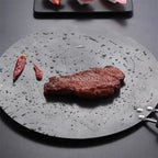 Sartén plancha de hierro de 30 cm para cocinas de gas e inducción