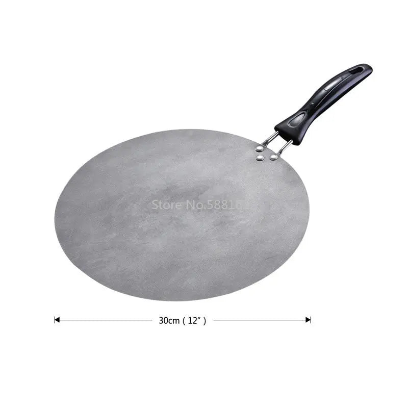 Sartén plancha de hierro de 30 cm para cocinas de gas e inducción