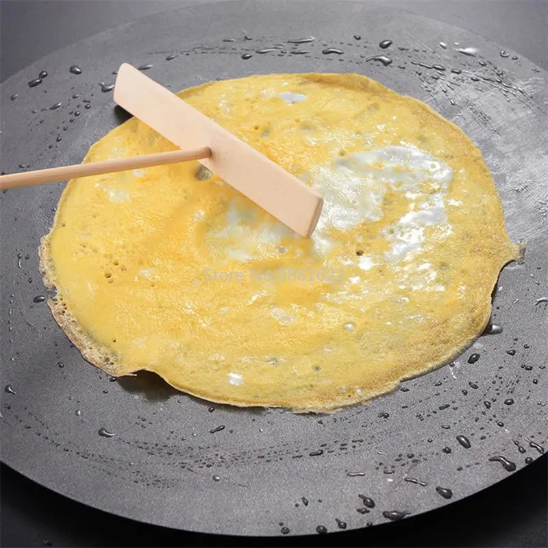30cm Iron Griddle Pan for Gas and Induction Cooker