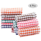 Cotton Kitchen Tea Towels – Set of 6