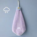 Embroidered Coral Fleece Hand Towel