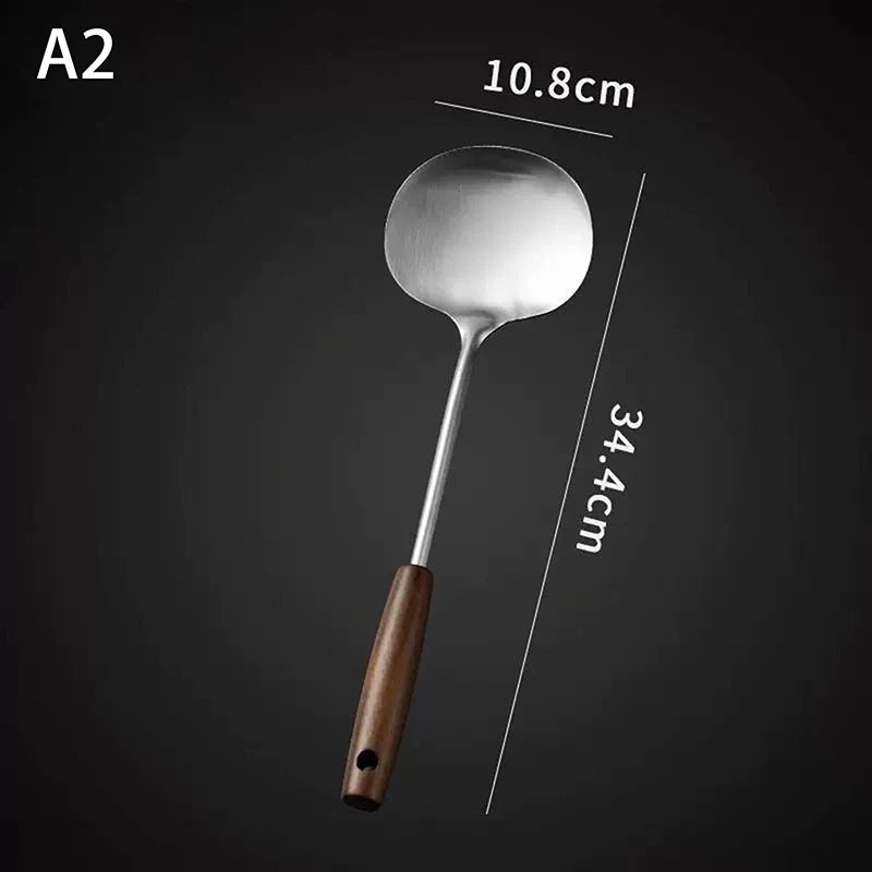 Stainless Steel Spatula with Wooden Handle