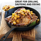 Cast Iron Skillet Set – Non-Stick Frying Pan for Gas and Induction Cooktops (14cm / 16cm / 20cm)