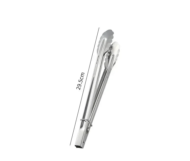 Pinzas de cocina de acero inoxidable con bloqueo deslizante