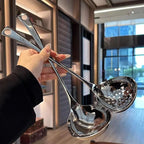 Stainless Steel Soup Ladle & Colander Spoon with Long Handle