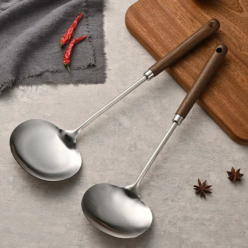 Stainless Steel Spatula with Wooden Handle
