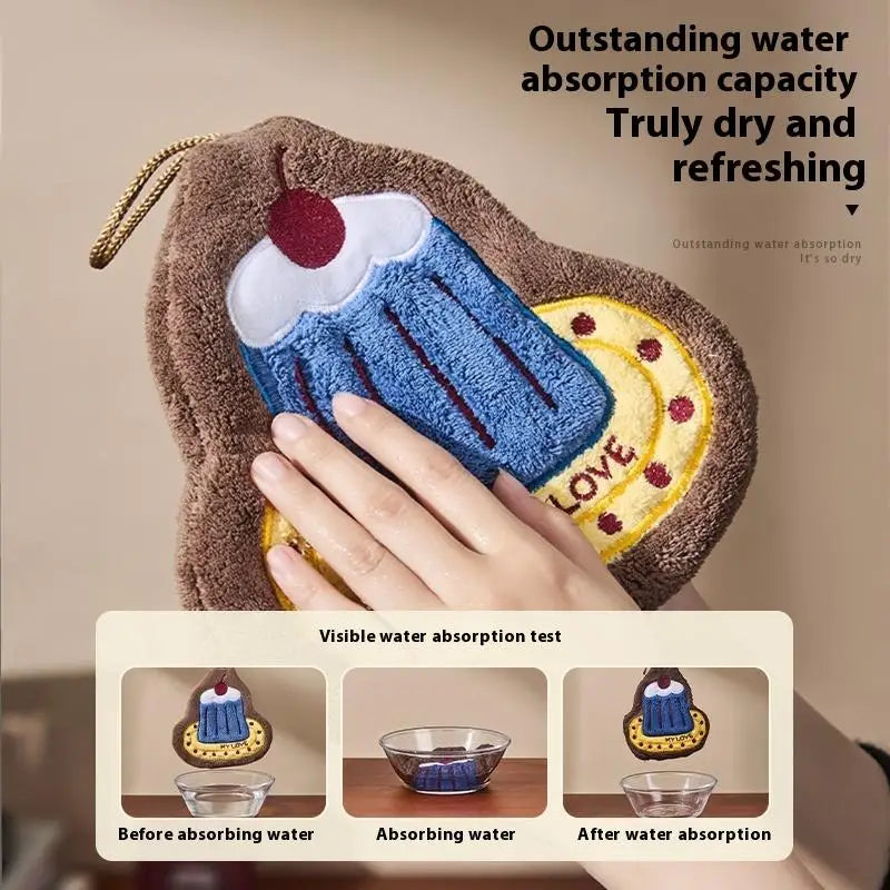 Toalla de mano absorbente para colgar