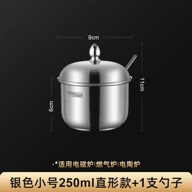 Stainless Steel Seasoning Jar with Lid