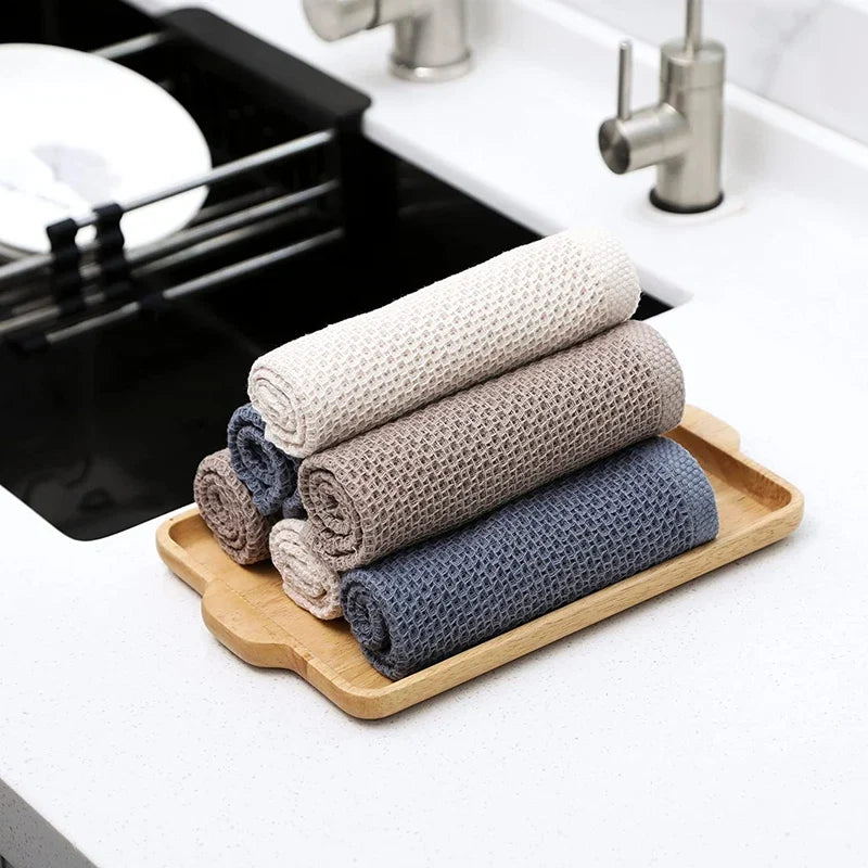 Paños de Cocina de Algodón con Tejido Waffle