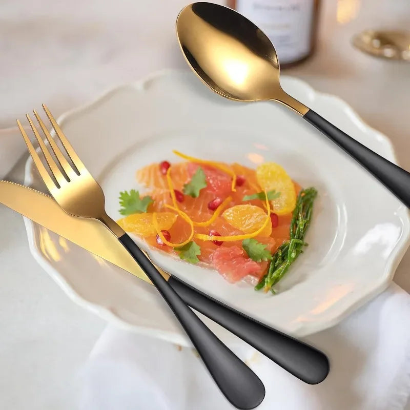 24-Piece Stainless Steel Flatware Set for 6