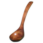 Wooden Long Handle Round Spoon