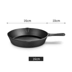 Cast Iron Skillet Set – Non-Stick Frying Pan for Gas and Induction Cooktops (14cm / 16cm / 20cm)