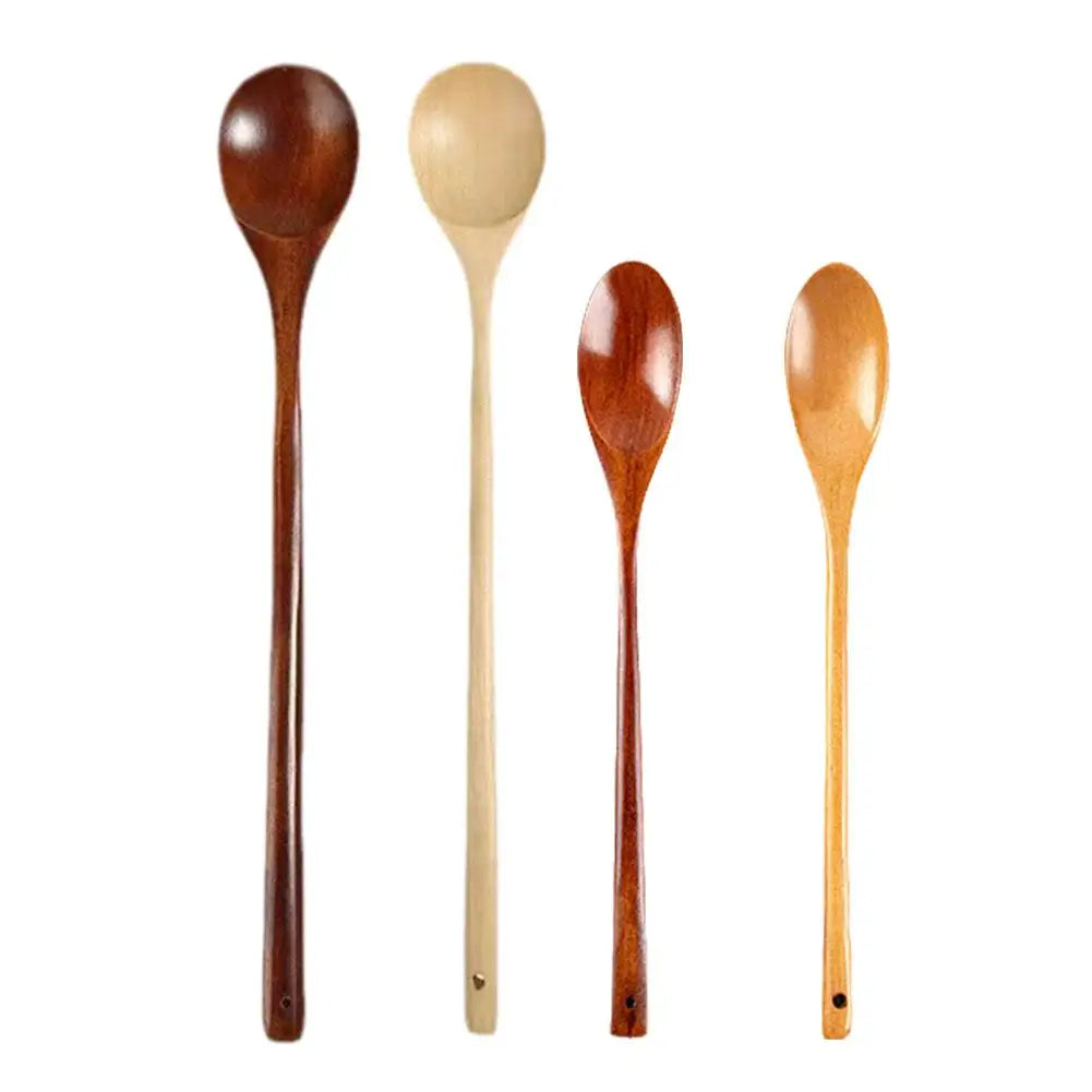 Wooden Serving Spoon with Long Handle