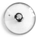 Sartén de hierro fundido esmaltado con tapa de cristal – Sartén de 20 cm