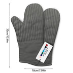 Silicone & Cotton Oven Mitts Set (2 PCS) – 480°F Heat Resistant