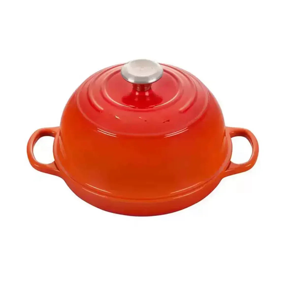 Olla holandesa de hierro fundido esmaltado con tapa
