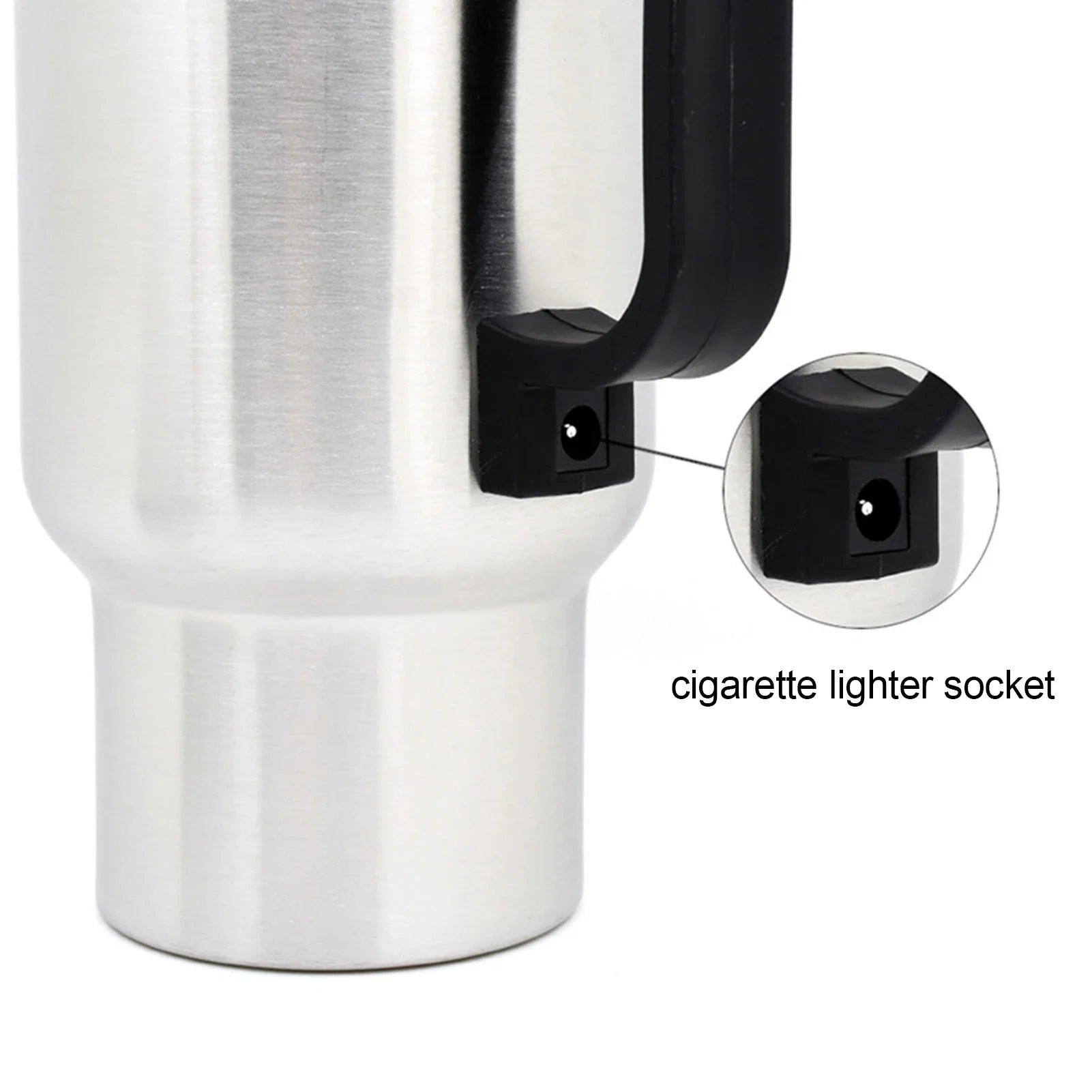 12V Car Electric Kettle – Stainless Steel, 450ml