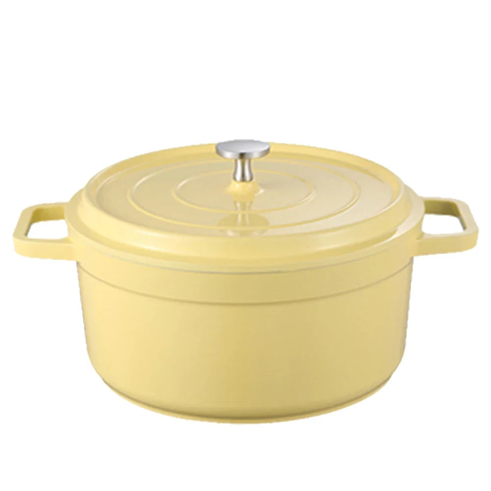 Enameled Cast Aluminum Dutch Oven with Lid