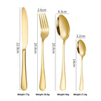 24-Piece Stainless Steel Flatware Set for 6