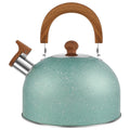 Hervidor de té silbante de acero inoxidable de 2.6 cuartos