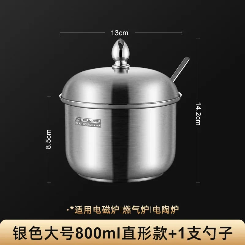 Stainless Steel Seasoning Jar with Lid