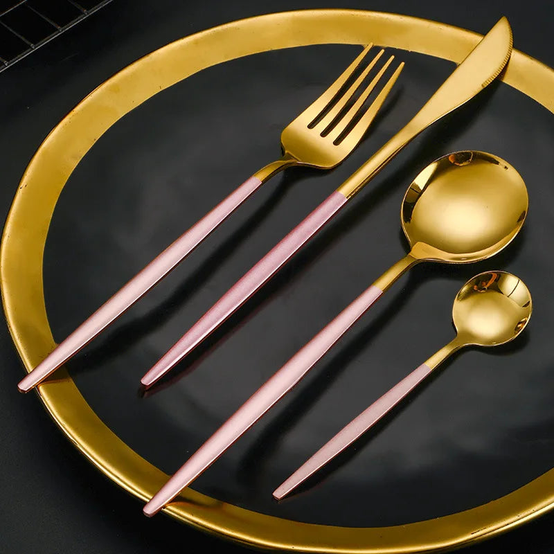 4-Piece Stainless Steel Flatware Set