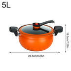 Cast Iron Cooking Pot with Lid for Gas and Induction Stoves