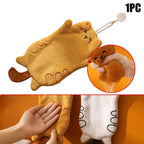 Toalla de mano de cocina de forro polar coral