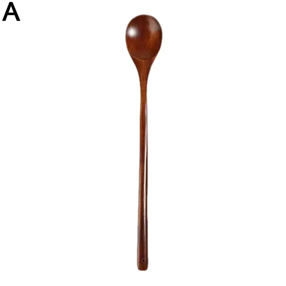 Wooden Serving Spoon with Long Handle