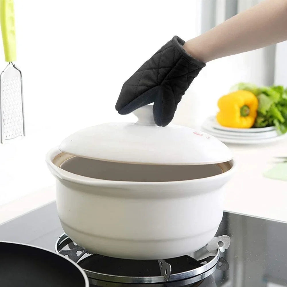 Guantes de horno con agarre de silicona