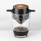 Collapsible Pour Over Coffee Dripper with Stainless Steel Filter