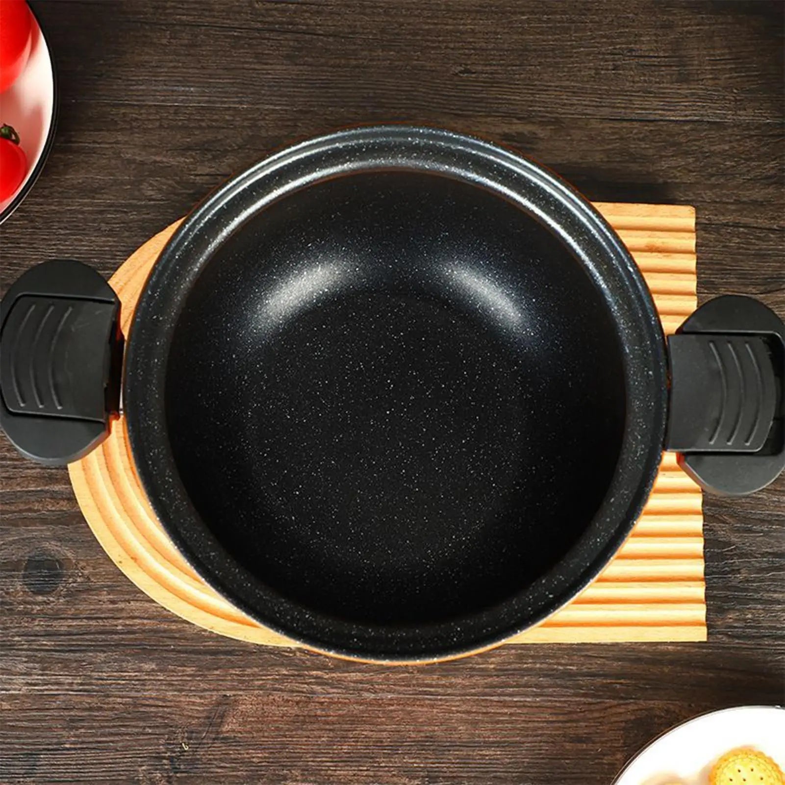 Cast Iron Cooking Pot with Lid for Gas and Induction Stoves