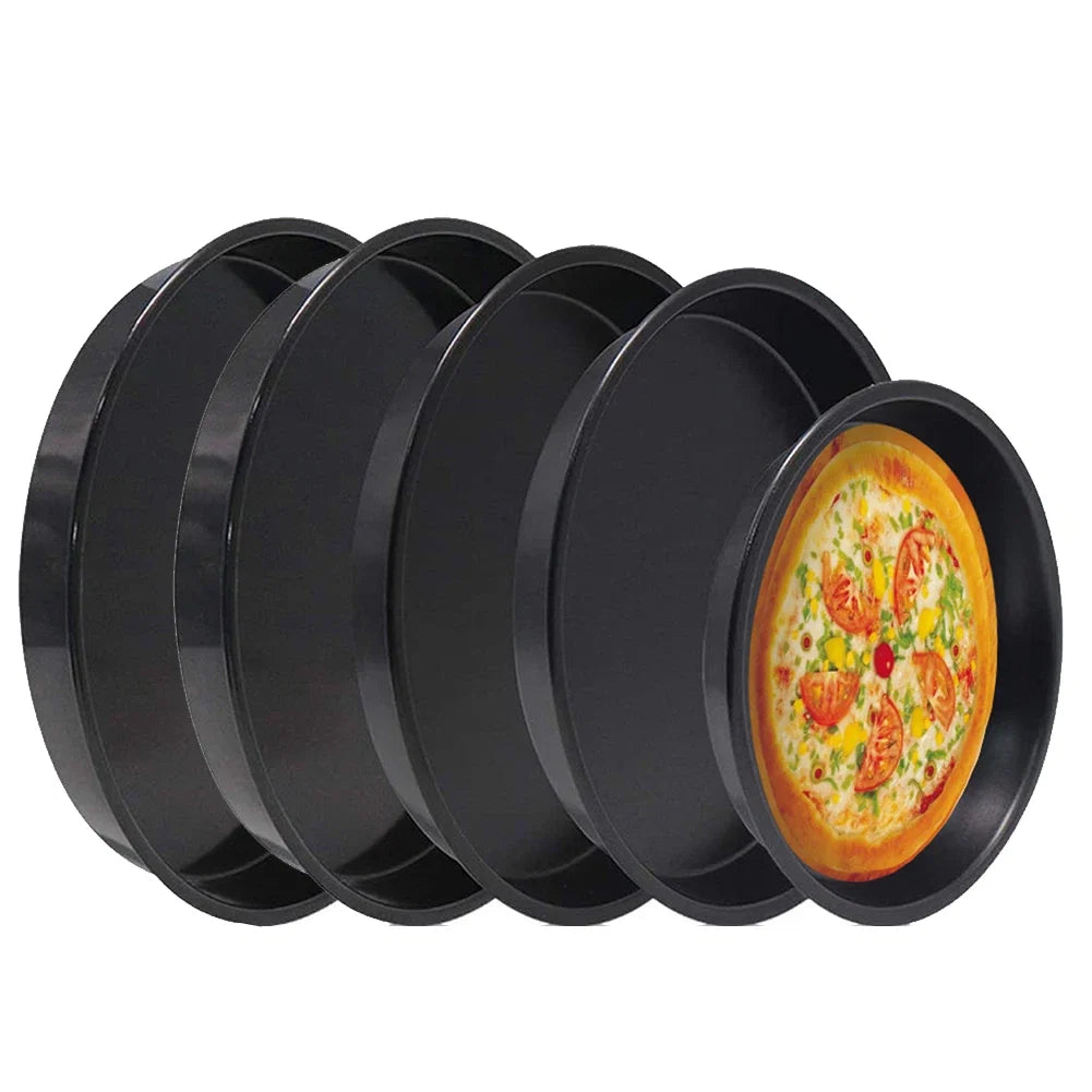 Bandeja Antiadherente de Acero al Carbono para Pizza (15–25 cm)