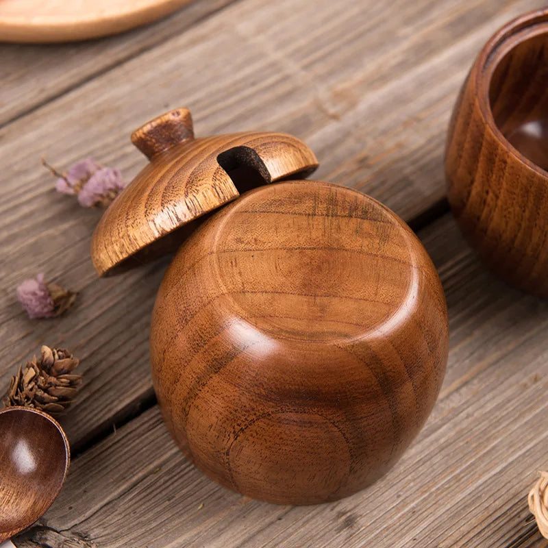 Wooden Spice & Pepper Shaker Set
