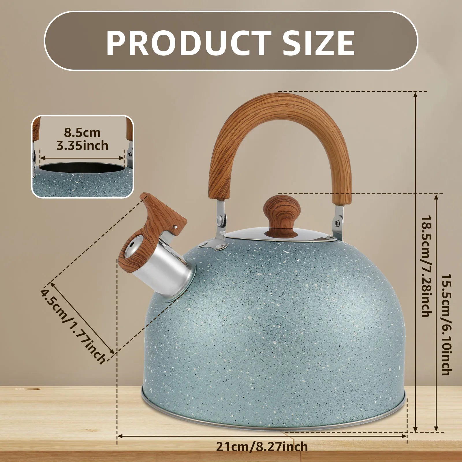 Stainless Steel Whistling Stovetop Kettle