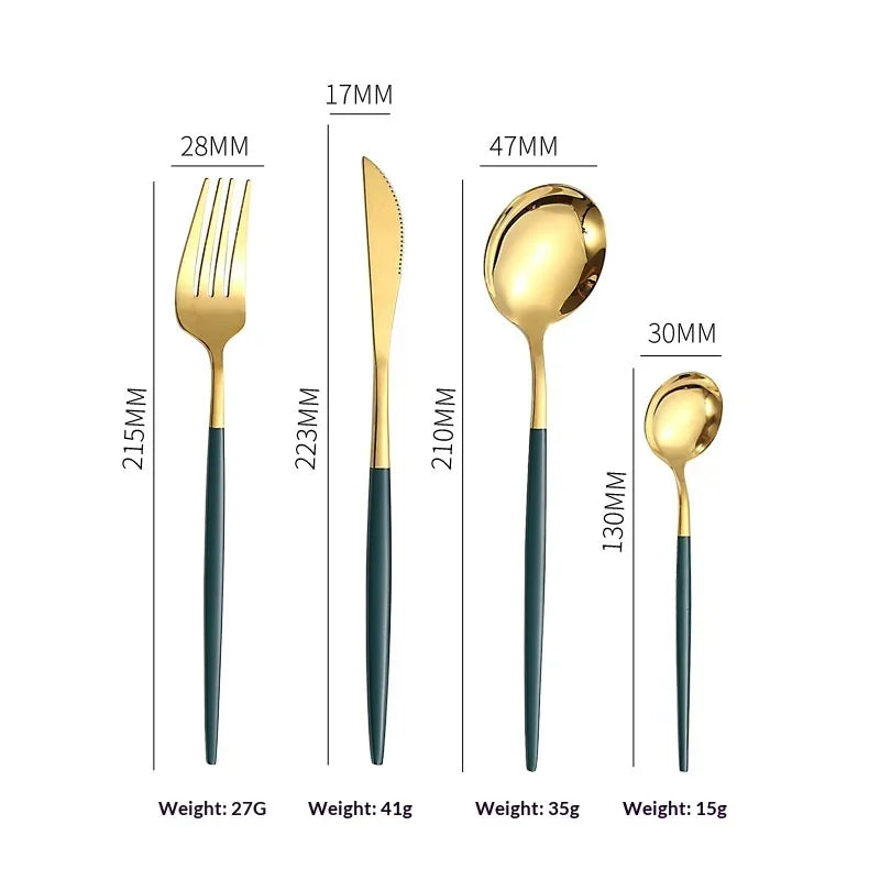 4-Piece Stainless Steel Flatware Set