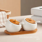 Ceramic Seasoning Jar Set with Lids