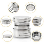 8-Piece Stainless Steel Camping Cookware Set