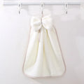 Bowknot Coral Velvet Hand Towel