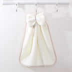 Bowknot Coral Velvet Hand Towel