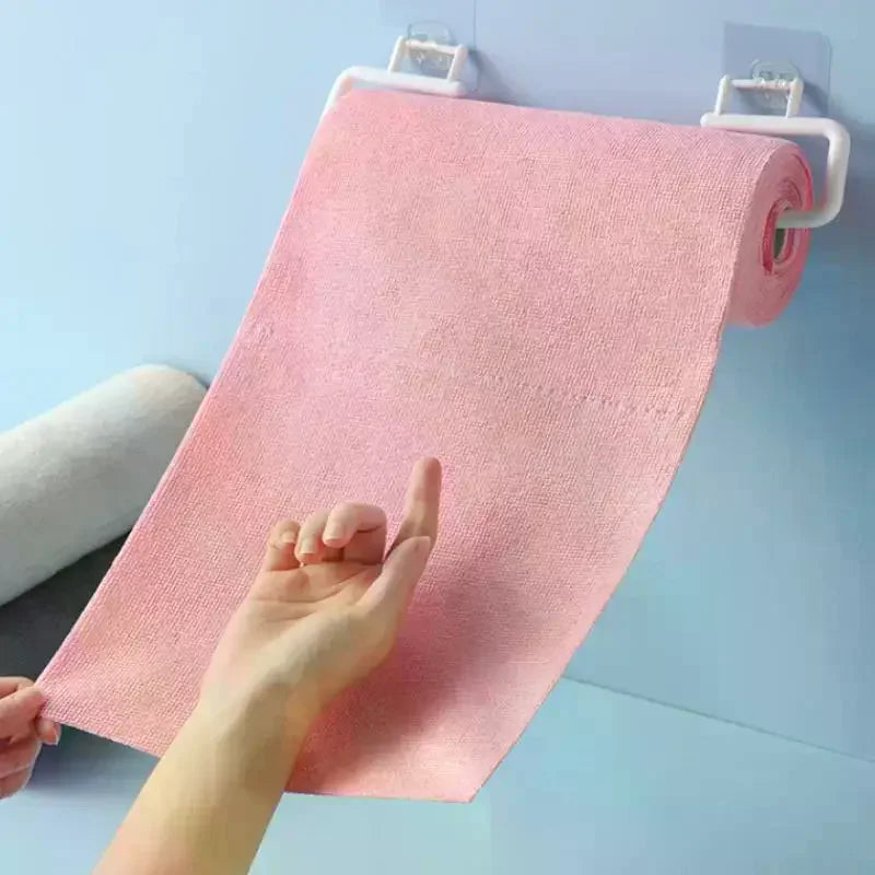 Microfiber Kitchen Towels Roll – 20pcs, Reusable & Absorbent