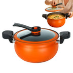 Cast Iron Cooking Pot with Lid for Gas and Induction Stoves