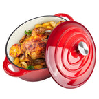 Enameled Cast Iron Dutch Oven with Lid – 33cm