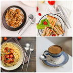 4-Piece Flatware Set with Forks, Knives, and Spoons