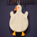 Cartoon Goose Hand Towel – Hanging Type, Quick-Dry, High Absorbency