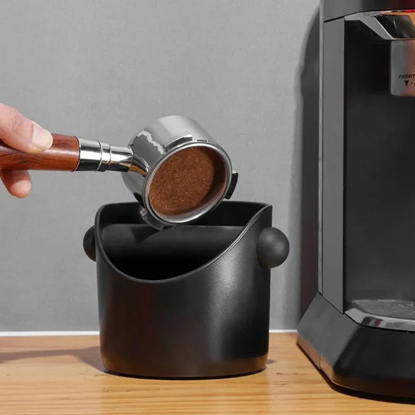 Coffee Knock Box with Grounds Container