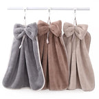 Bowknot Coral Velvet Hand Towel