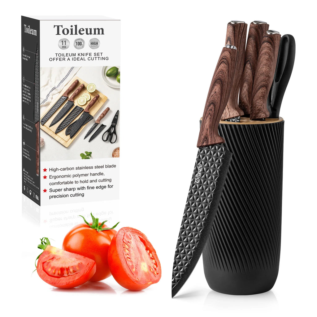 6-Piece Kitchen Knife Set with Block