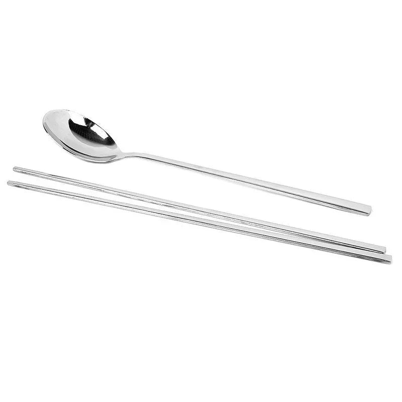 Stainless Steel Chopsticks and Spoon Cutlery Set