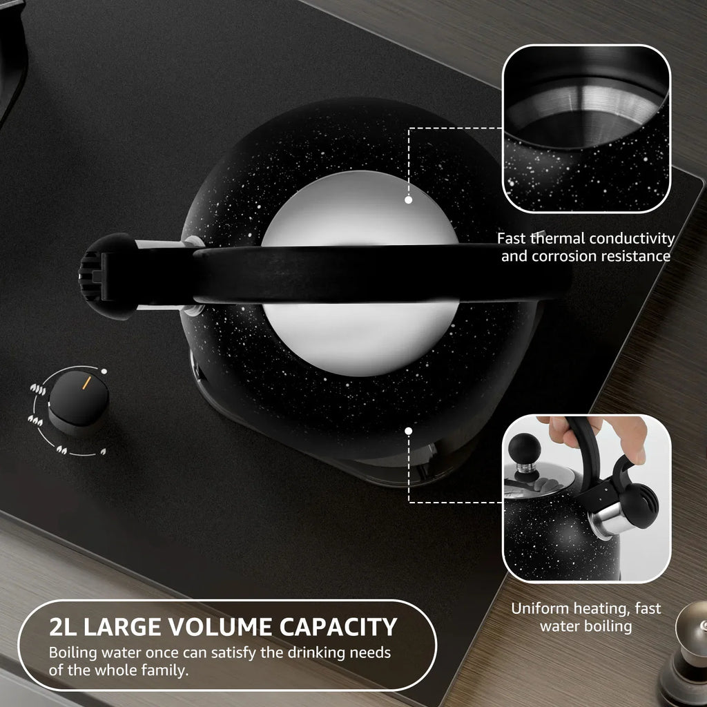 Stainless Steel Whistling Stovetop Kettle